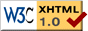 Yes! Valid XHTML 1.0!